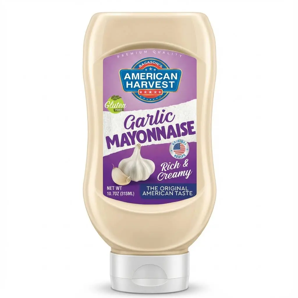 AH Mayonnaise - Garlic Down Squeeze (24x315ml)