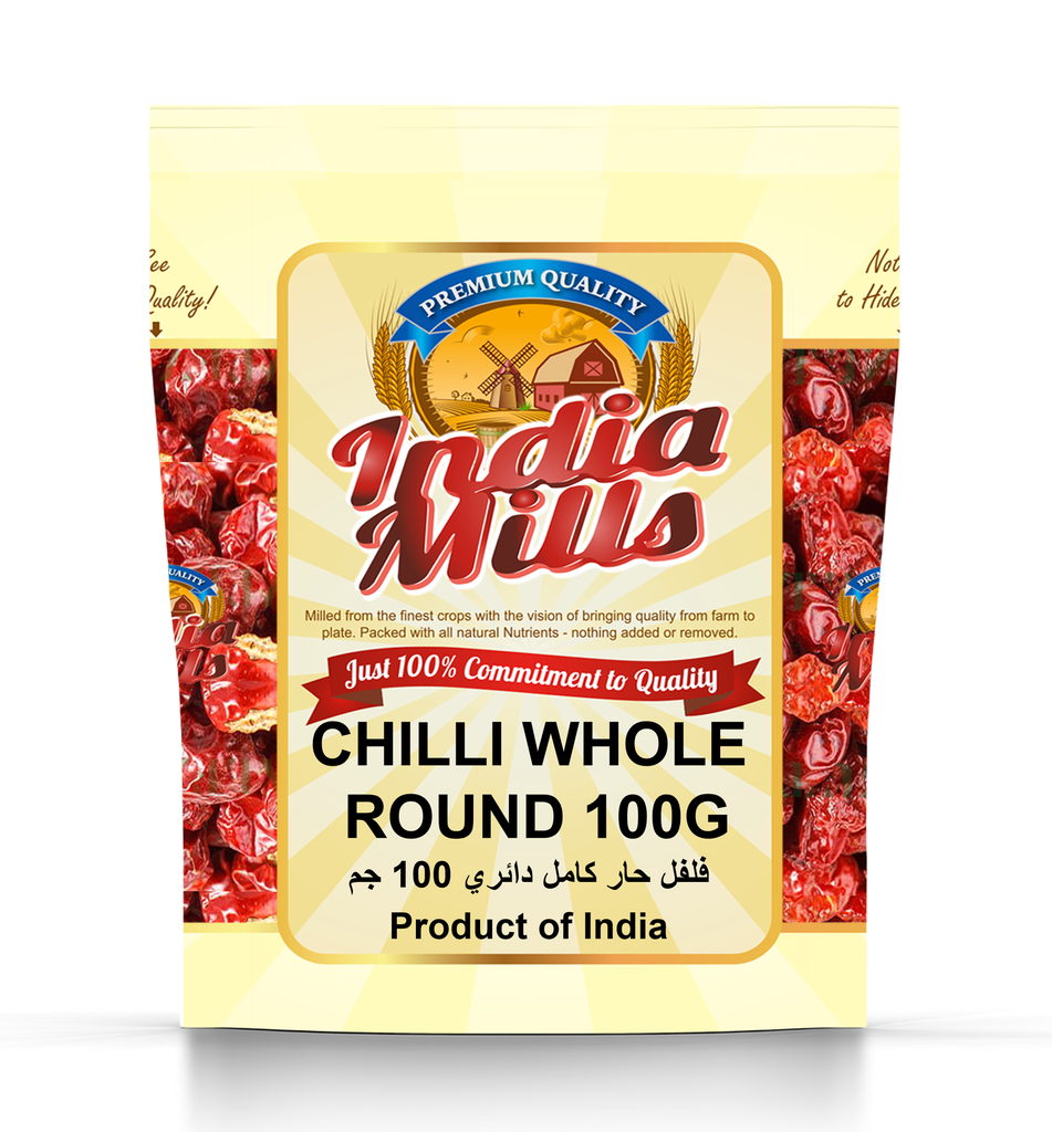 INDIA MILLS CHILLI WHOLE ROUND (24x100G)