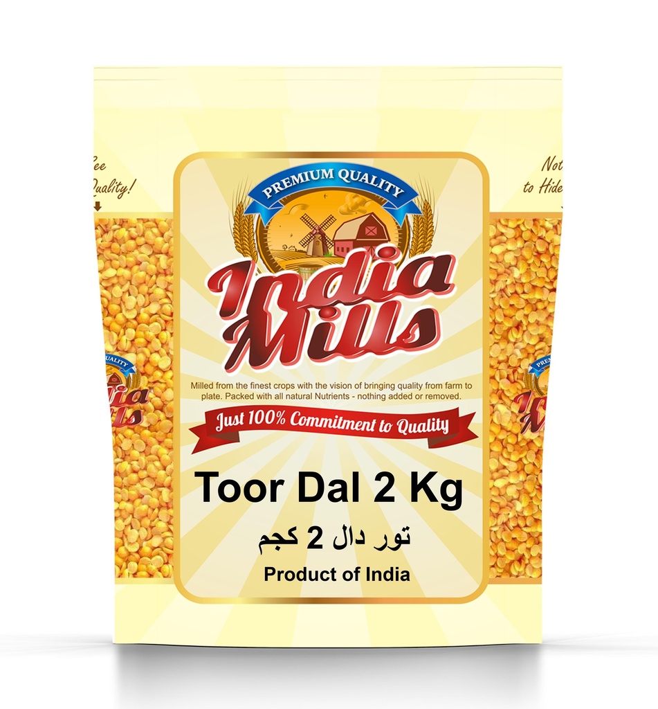 INDIA MILLS TOOR DAL (12x2KG)