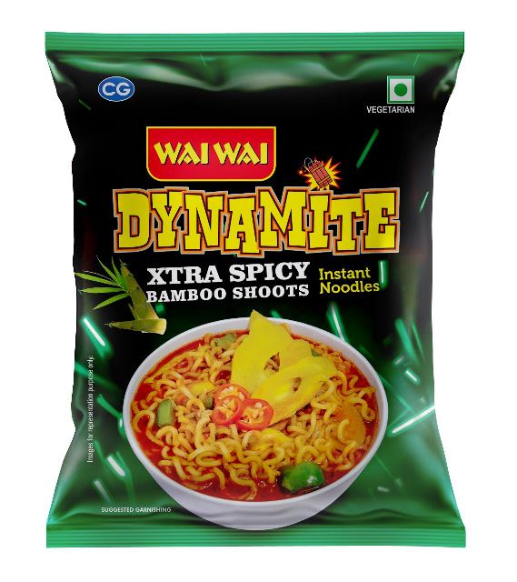 Wai Wai Dynamite Veg Noodles - Extra Spicy (10x100g)