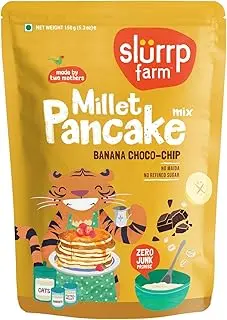 Slurrp Farms Millet Pancake Mix: Banana Choco-chip (40x150 gms)
