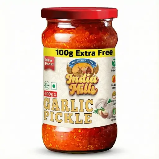 [IM-155] INDIA MILLS Garlic Pickle (12x400G)
