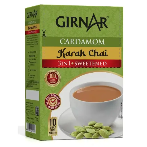 [GIR-06] Girnar Cardamom Premix 3in1 (10 Sachets)(140gx36)