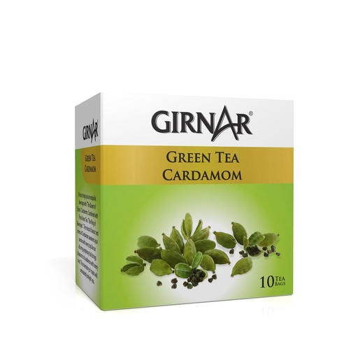 [GIR-12] Girnar Green Tea Cardamom (10 TeaBags)(12x12g)