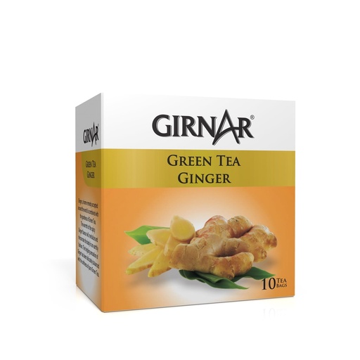 [GIR-14] Girnar Green Tea Ginger(10 TeaBags)(12x12g)