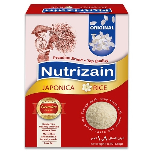 [NR-19] Nutrizain Japonica Rice (6x4lb) 1.8kg