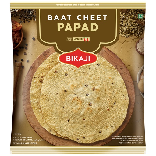 [BIK-34] Bikaji Papad Baat-Cheet (60x250G)