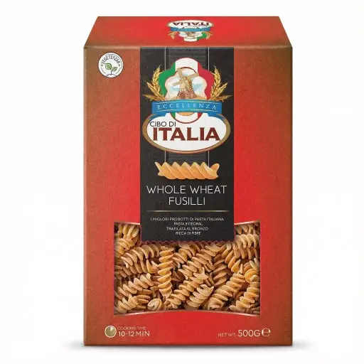 [CIB-007] Cibo Di Italia Pasta Fusilli - Whole Wheat (16x500g)